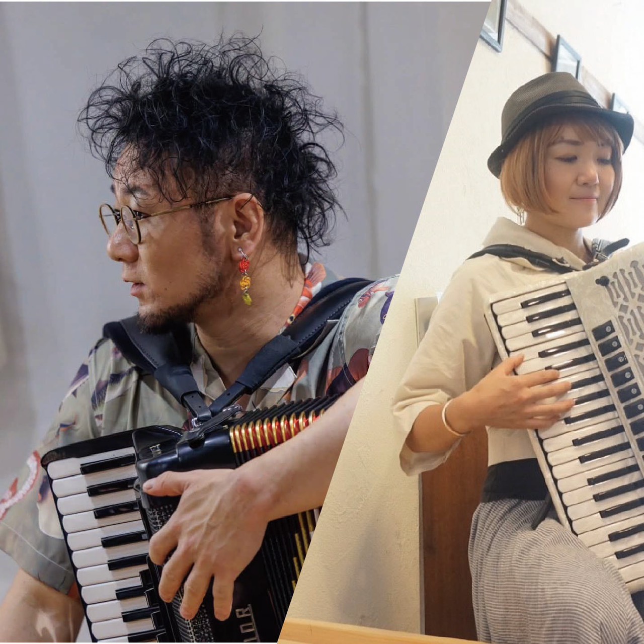 「10/12(月祝) Accordion!！Accordion！都丸智栄(Acc) +Rinn(Acc,うた)@ Pizzeria Pesca! 前橋まちなか店」のアイキャッチ画像